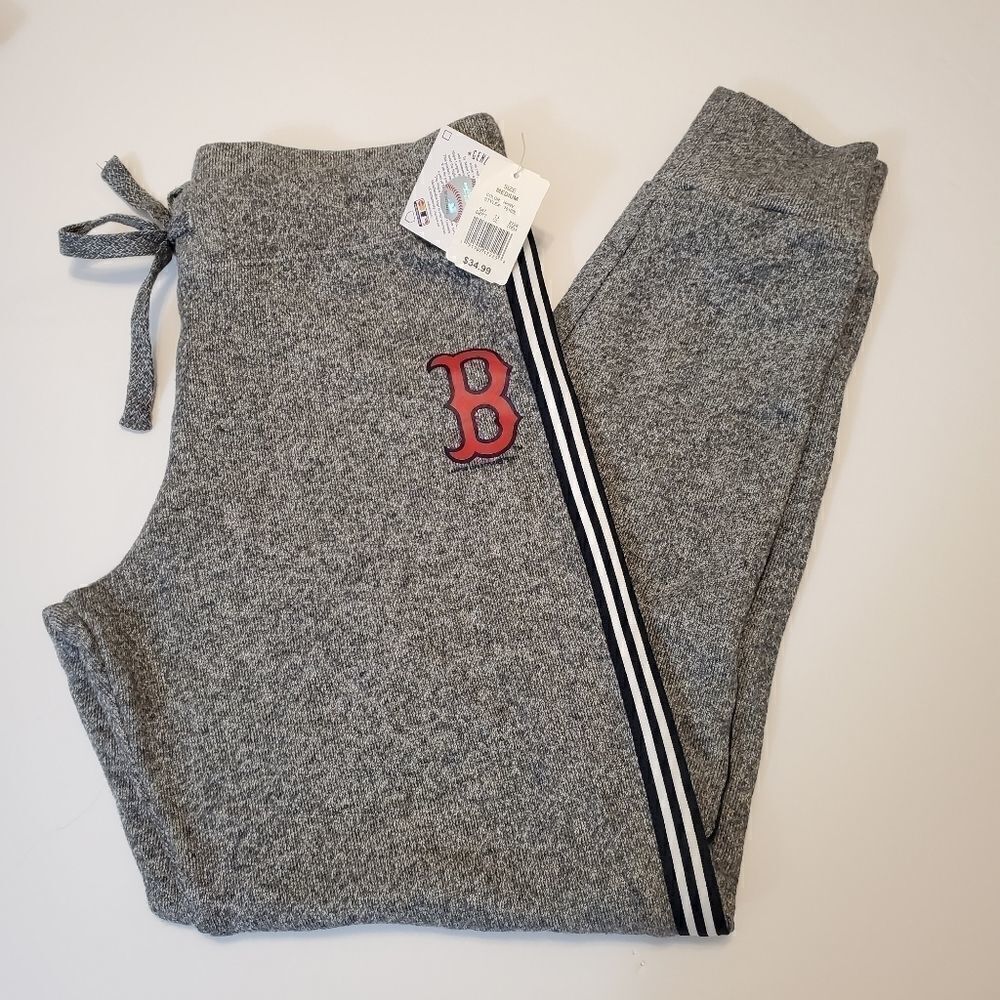 NEW - XS Women's Boston Red Sox Gray Striped Joggers 